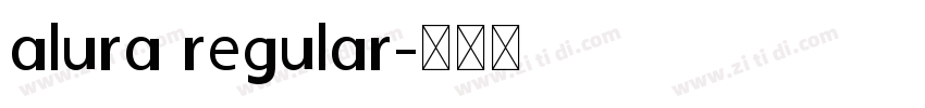 alura regular字体转换